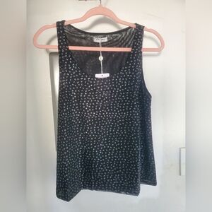 Black Tank Top with Glitter